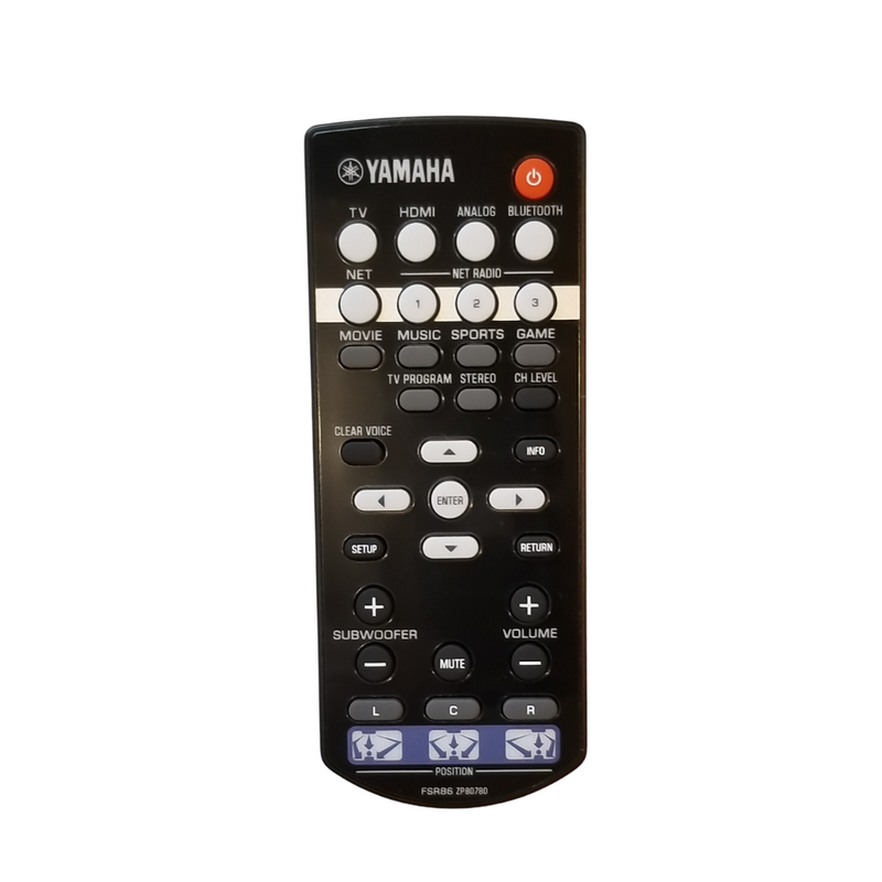 Yamaha OEM Remote Control ZP807800, FSR86 for Yamaha Soundbars - Awesome Remote Controls